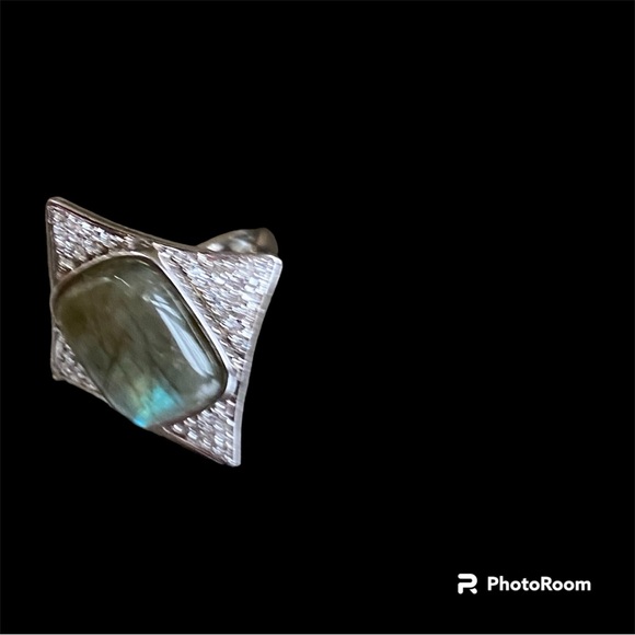 Rarities by Carol Brody, labradorite Sterling silver ring - Picture 2 of 4